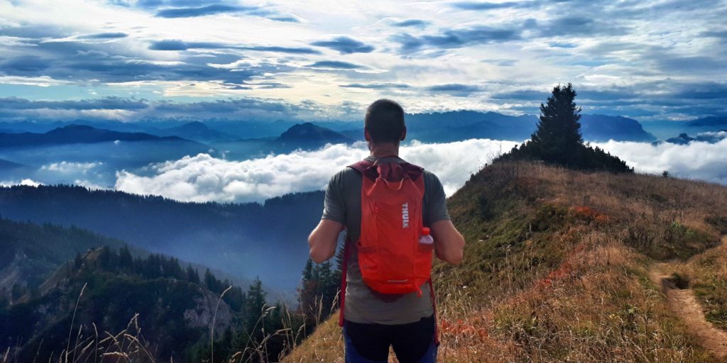 Wanderung auf den Gipfel des Hochgern im Chiemgau