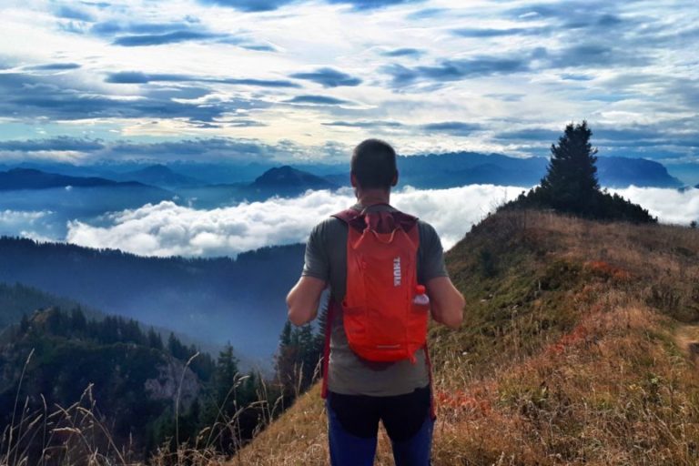 Wanderung auf den Gipfel des Hochgern im Chiemgau